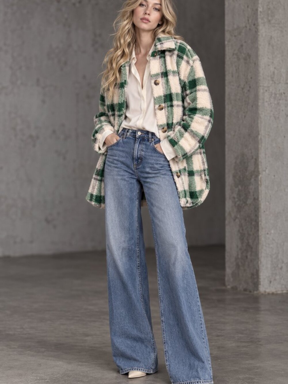 Amani Plaid Oversized Coat *Last Size*
